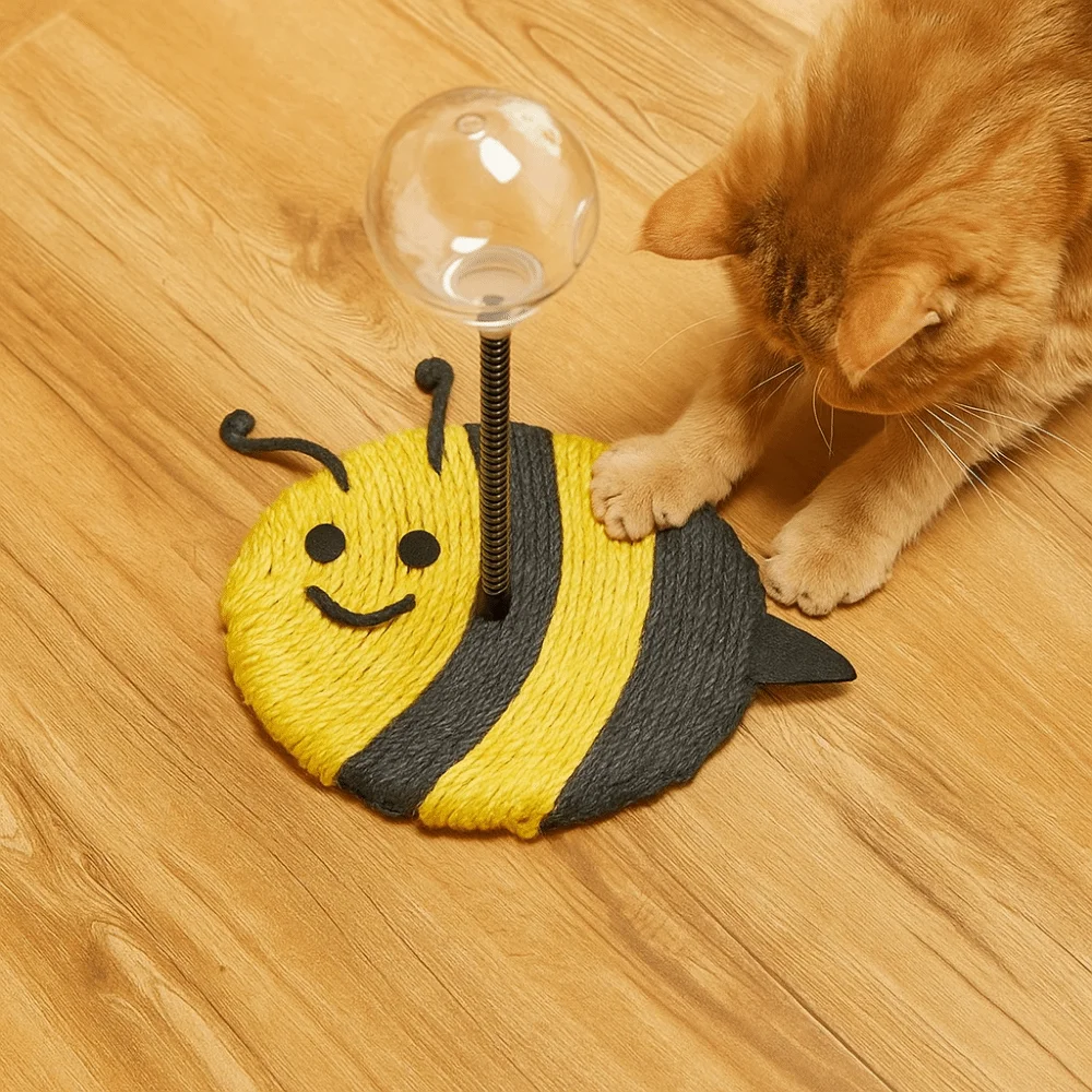 Cartoon Cat Treat Ball with Scratcher Spring Stand Clear Ball Pet Interactive Feeder Non-slip Self Play
Cartoon Cat Treat Ball with Scratcher Spring Stand Clear Ball Pet Interactive Feeder Non-slip Self Play