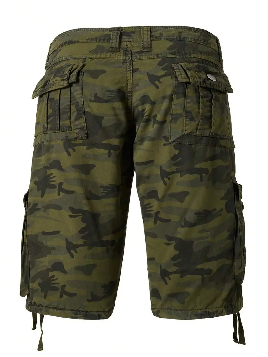 Mens Camo Cargo Shorts Cotton Washed Multi-Pocket Drawstring Hem Casual Outdoor Summer Shorts
Mens Camo Cargo Shorts Cotton Washed Multi-Pocket Drawstring Hem Casual Outdoor Summer Shorts