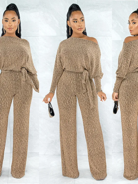 Эластичный свободный комбинезон oulder Bared Long Sve, женские комбинезоны с поясом на талии, длинные брюки из полиэстера
Эластичный свободный комбинезон oulder Bared Long Sve, женские комбинезоны с поясом на талии, длинные брюки из полиэстера