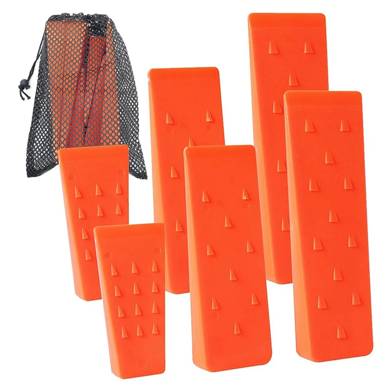 -AT37 6 Pc Tree Felling Wedges With Spikes For Safe Tree Cutting-2 Each Of 10 Inch,8 Inch And 6 Inch Wedges With Storage Bag
-AT37 6 Pc Tree Felling Wedges With Spikes For Safe Tree Cutting-2 Each Of 10 Inch,8 Inch And 6 Inch Wedges With Storage Bag