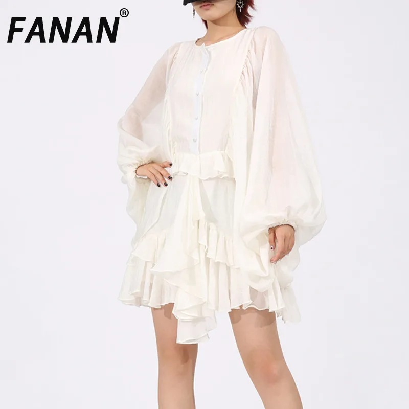 FANAN нерегулярное дизайнерское платье с оборками для женщин, элегантное мини-платье с круглым вырезом и длинными рукавами, женское платье, новинка лета 2023 г.
FANAN нерегулярное дизайнерское платье с оборками для женщин, элегантное мини-платье с круглым вырезом и длинными рукавами, женское платье, новинка лета 2023 г.