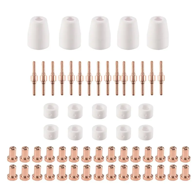 LICE-60 Pieces Of Plasma Cutting Consumables For Cut40 50 Flashlight With Plasma Cutter PT31 LG40
LICE-60 Pieces Of Plasma Cutting Consumables For Cut40 50 Flashlight With Plasma Cutter PT31 LG40