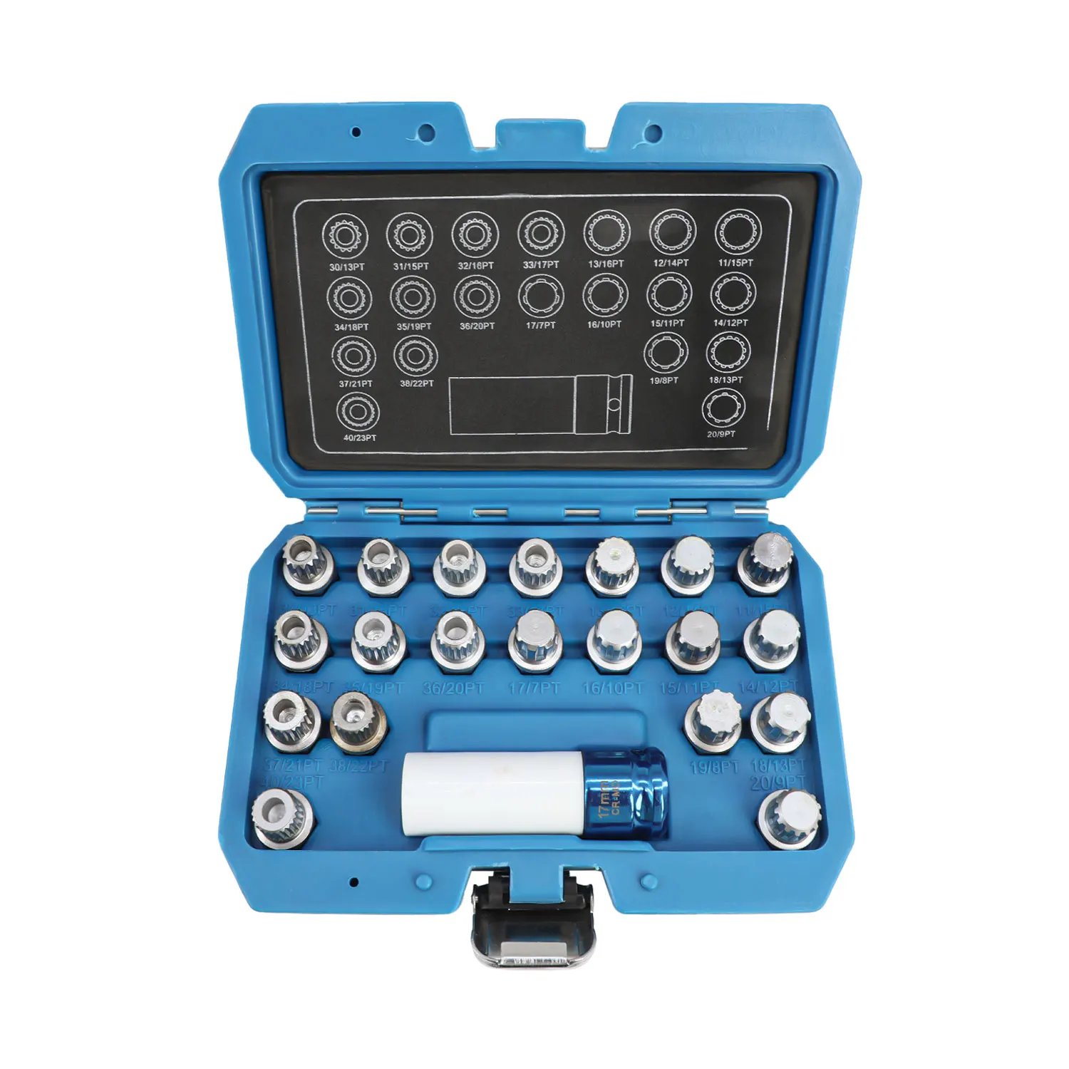 Automotive Wheel Lock Nut Removal Socket Tool Kit 21 Pieces Universal Tire Maintenance Tools
Automotive Wheel Lock Nut Removal Socket Tool Kit 21 Pieces Universal Tire Maintenance Tools
