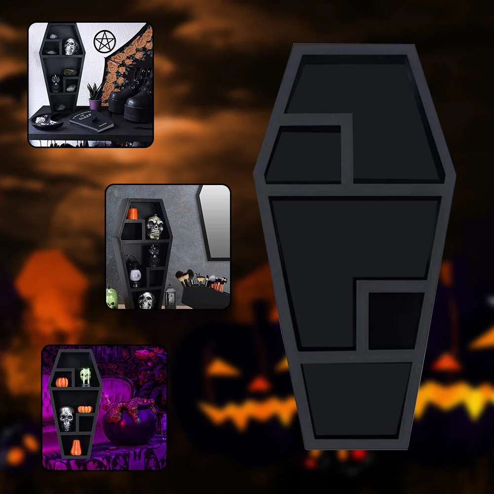 Gothic Style Coffin Storage Rack Horror Decorations Coffin Model Shelf Bathroom Desktop Ornaments Organizer Rack Halloween Props
Gothic Style Coffin Storage Rack Horror Decorations Coffin Model Shelf Bathroom Desktop Ornaments Organizer Rack Halloween Props