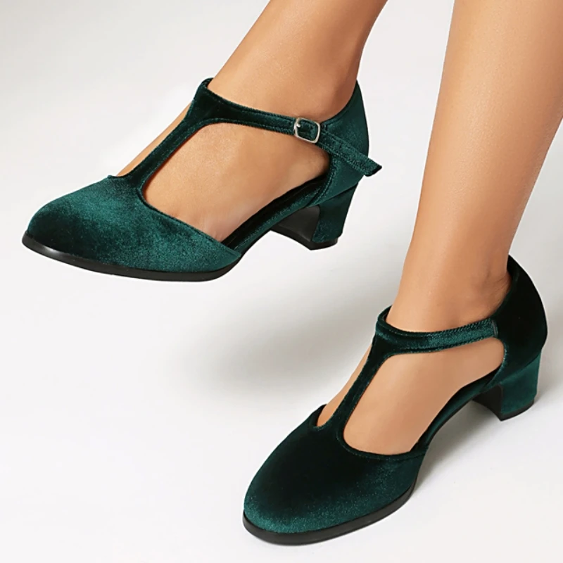 2026 Summer High heeled Sandals for Women's Fashion Flock Green Red T-Strap Low Heeled D'Orsay Sandals Lolita Shoes Girls
2026 Summer High heeled Sandals for Women's Fashion Flock Green Red T-Strap Low Heeled D'Orsay Sandals Lolita Shoes Girls