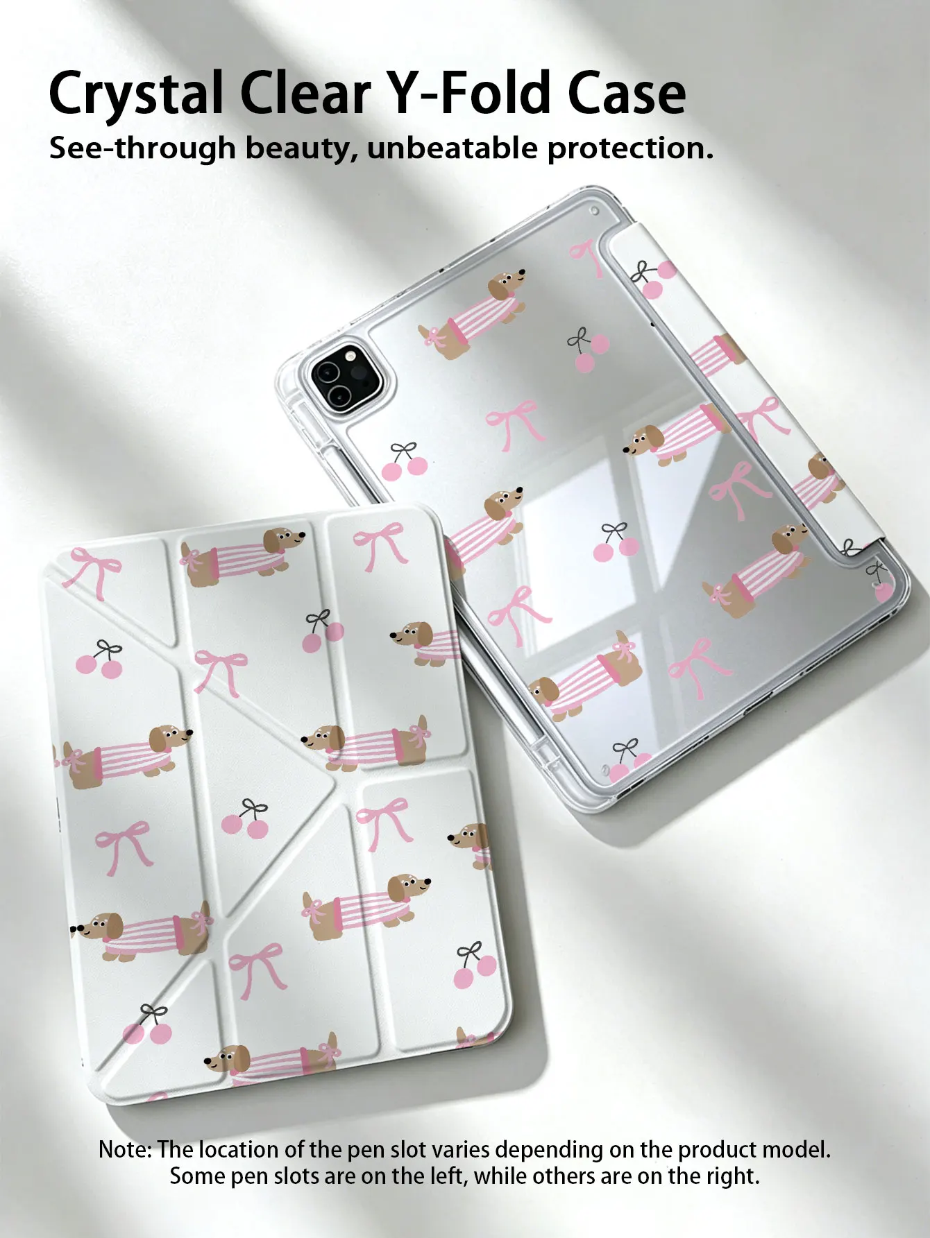 This Exquisite Dachshund Bow Cherry Protective Case Is Shockproof and Durable, Suitable for iPad Air 4/5 10.9inch , iPad 7/8/9 10.2inch , iPad (A16) 11inch (11Th Generation, 2025 Model) Built-In Pen Slot, Supports Slee
This Exquisite Dachshund Bow Cherry Protective Case Is Shockproof and Durable, Suitable for iPad Air 4/5 10.9inch , iPad 7/8/9 10.2inch , iPad (A16) 11inch (11Th Generation, 2025 Model) Built-In Pen Slot, Supports Slee