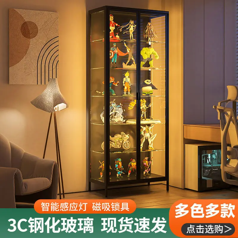 Customized Display Cabinet with Lights Glass Display Cabinet Transparent Showcase Living Room Model Display Cabinet Toy Dis
Customized Display Cabinet with Lights Glass Display Cabinet Transparent Showcase Living Room Model Display Cabinet Toy Dis