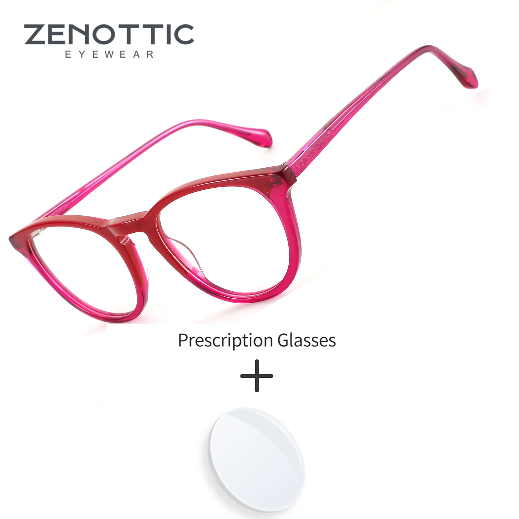 ZENOTTIC Small Size Round Women Acetate Prescription Eyeglasses Progressive Blue Light Filter Casual Myopia Glasses
ZENOTTIC Small Size Round Women Acetate Prescription Eyeglasses Progressive Blue Light Filter Casual Myopia Glasses