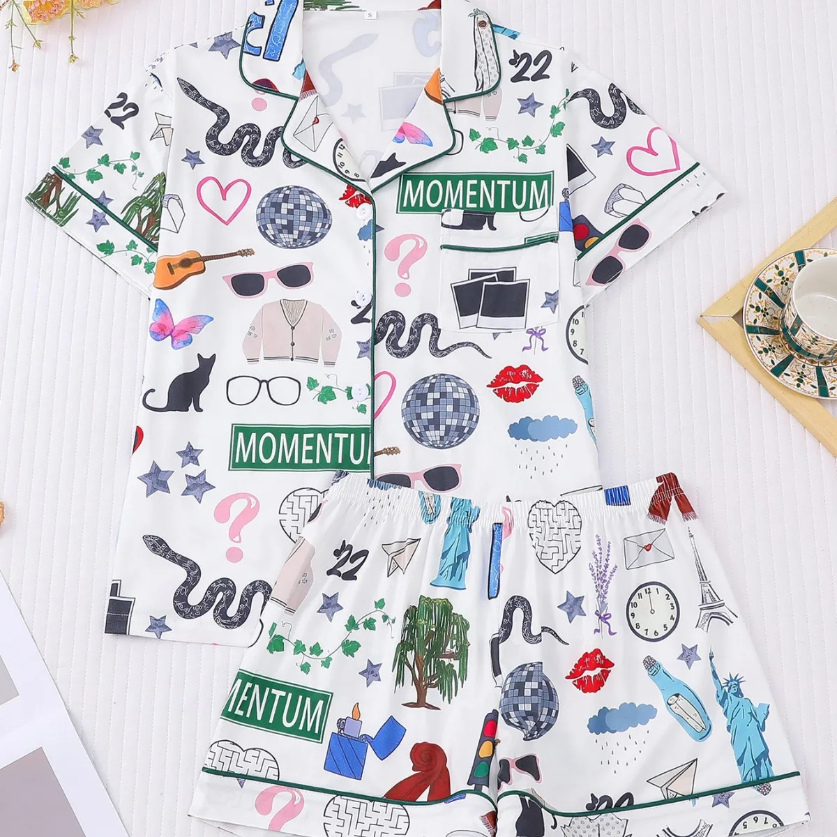 2026 New Style Fashion Casual Comfortable Short Sleeve & Shorts Loungewear Pajama Set
2026 New Style Fashion Casual Comfortable Short Sleeve & Shorts Loungewear Pajama Set