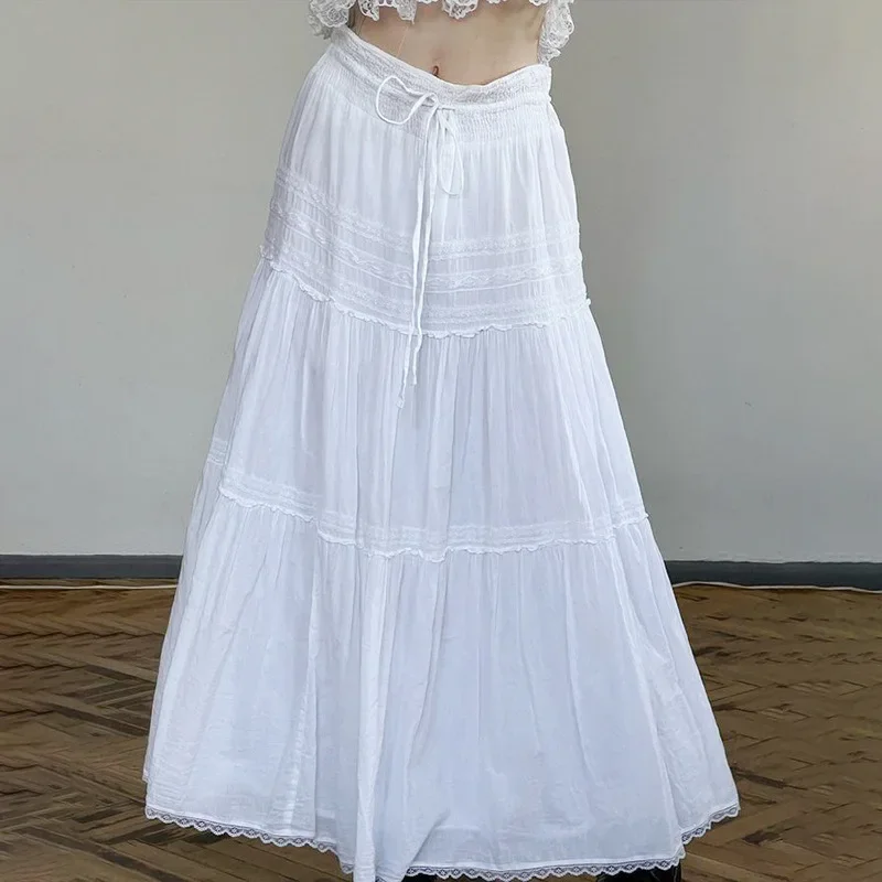 Casual Solid Lace A-Line Pleated Skirts Slim Mid-Waisted Maxi Skirts Women 2023 Autumn Winter Fashion Ladies Streetwear
Casual Solid Lace A-Line Pleated Skirts Slim Mid-Waisted Maxi Skirts Women 2023 Autumn Winter Fashion Ladies Streetwear