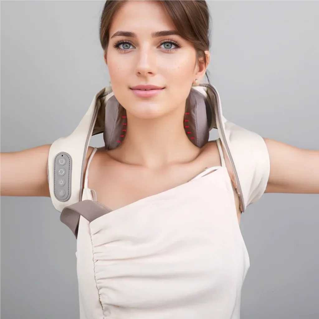 KOCOZA Shoulder & Neck Massager for Pain Relief Deep Tissue Kneading, 6D Shiatsu Back Massager for Muscle Relaxation Best Gift
KOCOZA Shoulder & Neck Massager for Pain Relief Deep Tissue Kneading, 6D Shiatsu Back Massager for Muscle Relaxation Best Gift