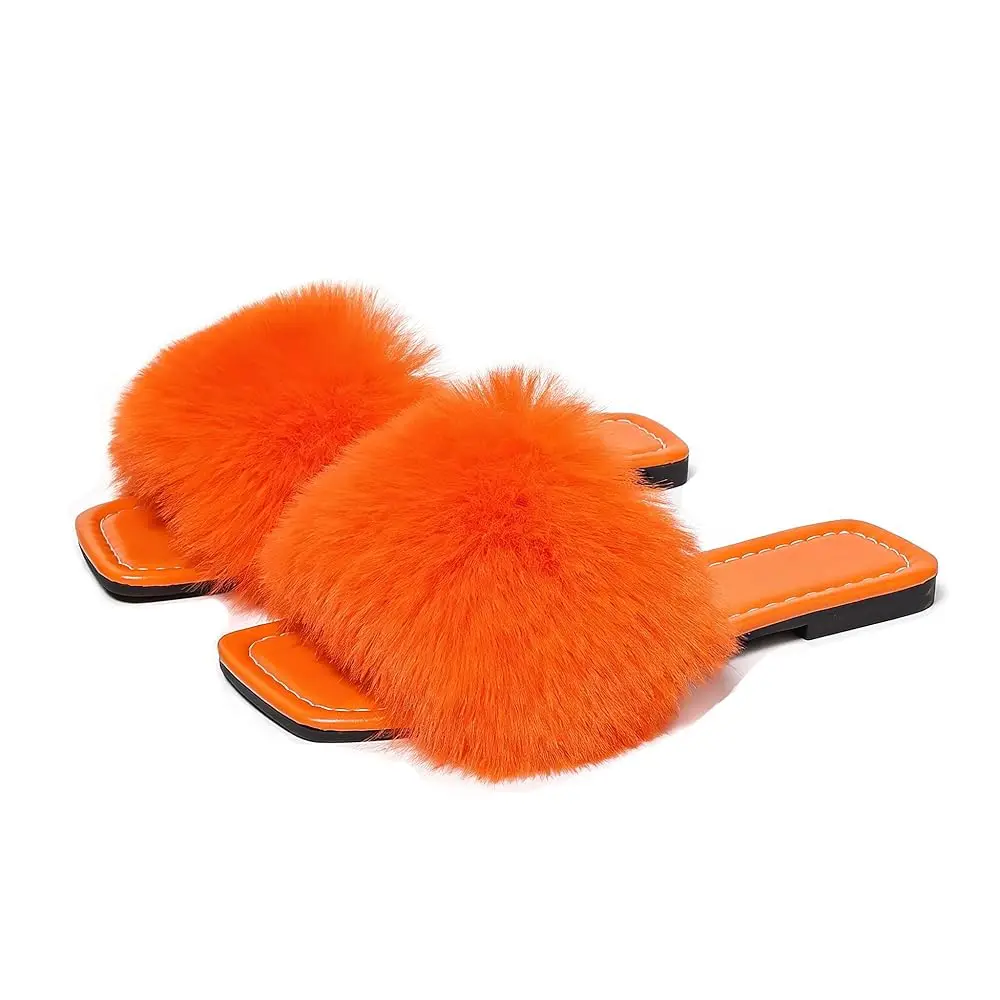Women's Furry Slides Fluffy Slippers Cute Open Toe Girls Sandals House Slides pantuflas para mujer
Women's Furry Slides Fluffy Slippers Cute Open Toe Girls Sandals House Slides pantuflas para mujer