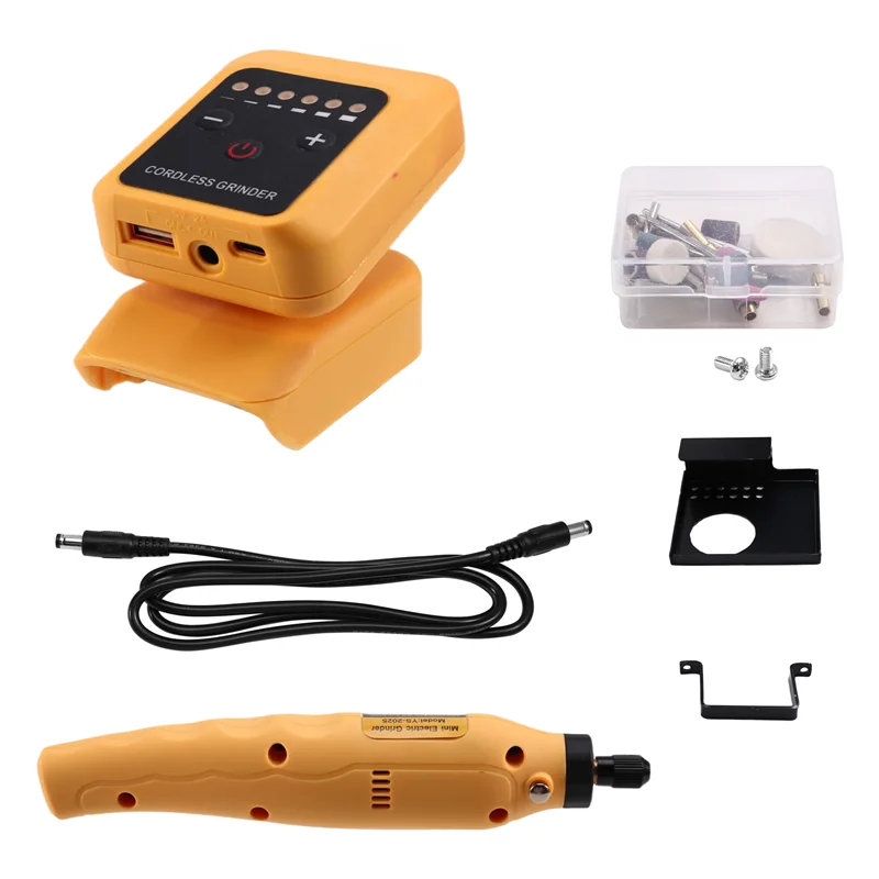 B84B-80W Cordless Electric Grinder Kit No-Load Speed Up To 18000Rpm Rechargeable DIY Electric Grinder For 18V-21V Battery
B84B-80W Cordless Electric Grinder Kit No-Load Speed Up To 18000Rpm Rechargeable DIY Electric Grinder For 18V-21V Battery