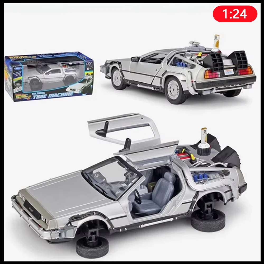 Original Welly Car Movie Back To The Future Delorean Motorcar 1:24 Diecast Time Machine Fly Mode Part 2 Toys Boys Birthday Gift
Original Welly Car Movie Back To The Future Delorean Motorcar 1:24 Diecast Time Machine Fly Mode Part 2 Toys Boys Birthday Gift