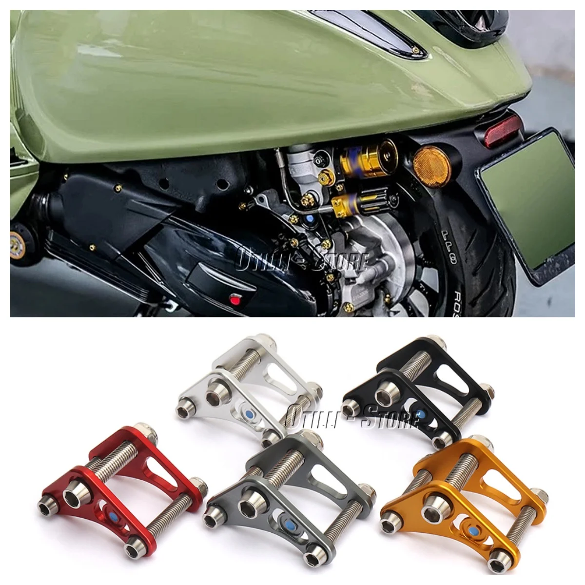 Motorcycle Accessories For Vespa Primavera PRIMAVERA 150 Sprint150 Suspension Rear Shock Absorber Bracket Lowering Link Kit
Motorcycle Accessories For Vespa Primavera PRIMAVERA 150 Sprint150 Suspension Rear Shock Absorber Bracket Lowering Link Kit