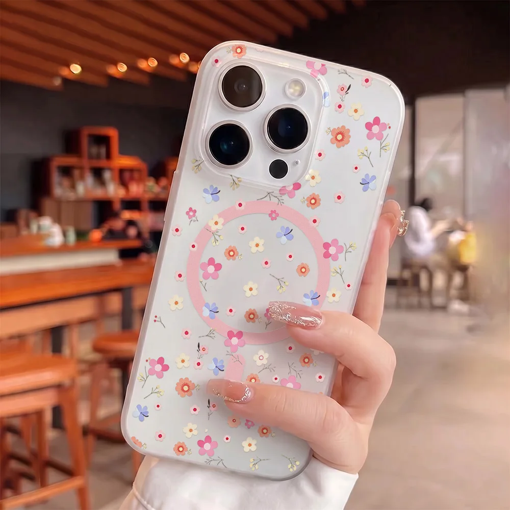 Pink Flower Transparent Phone Case For iPhone 17 Pro Max 16 14 15 12 13 11 Cases For iPhone 16 Promax Soft Magnetic Charge Cover
Pink Flower Transparent Phone Case For iPhone 17 Pro Max 16 14 15 12 13 11 Cases For iPhone 16 Promax Soft Magnetic Charge Cover