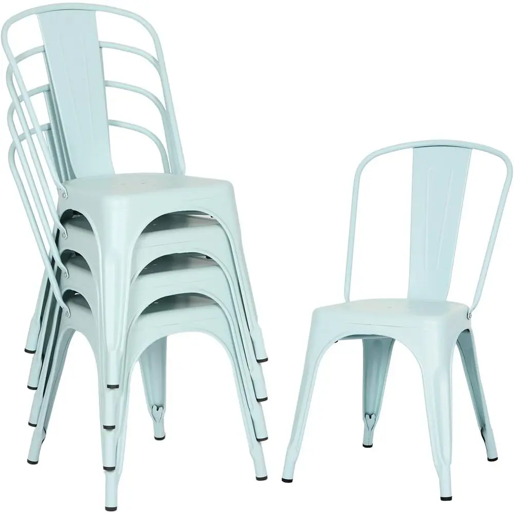 | Set o 4 Metal Dining sBlueStackable Tolix Side s with BackrestScratch-ResistantNon-Slip eetIndoor/Out
| Set o 4 Metal Dining sBlueStackable Tolix Side s with BackrestScratch-ResistantNon-Slip eetIndoor/Out