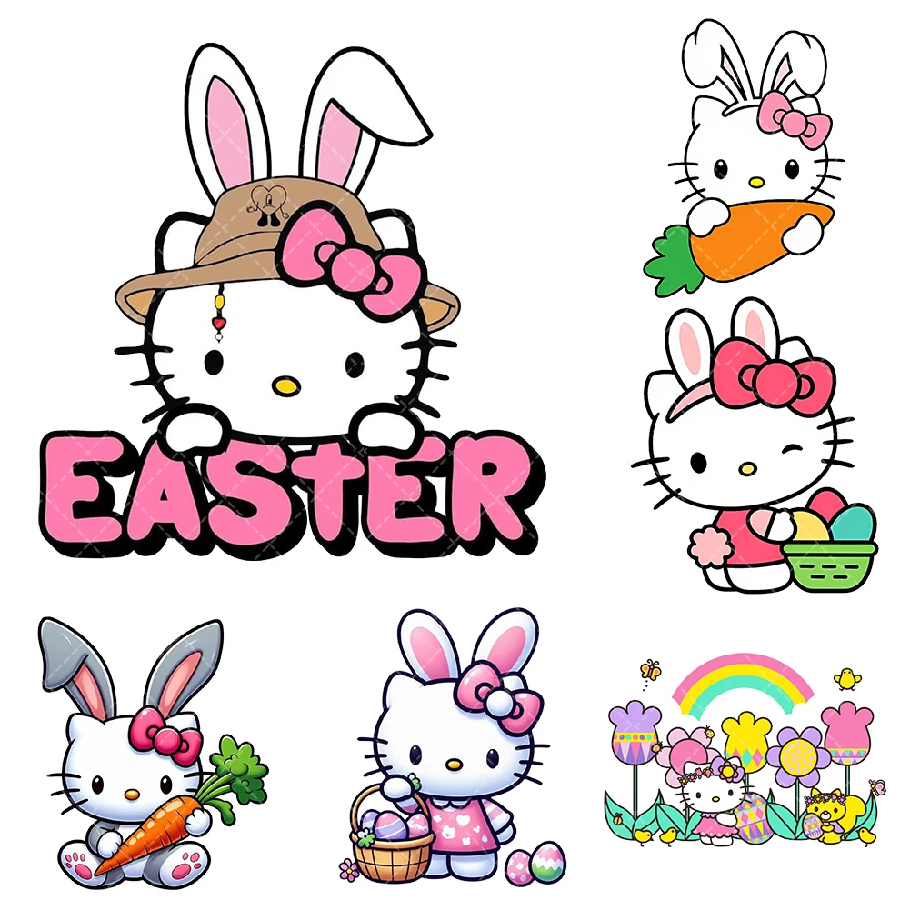 15cm Sanrio Hello Kitty Easter Heat Transfer Stickers Iron On Clothes DTF Pinted Vinyl Thermal Appliques Washable T-Shirt Decal
15cm Sanrio Hello Kitty Easter Heat Transfer Stickers Iron On Clothes DTF Pinted Vinyl Thermal Appliques Washable T-Shirt Decal