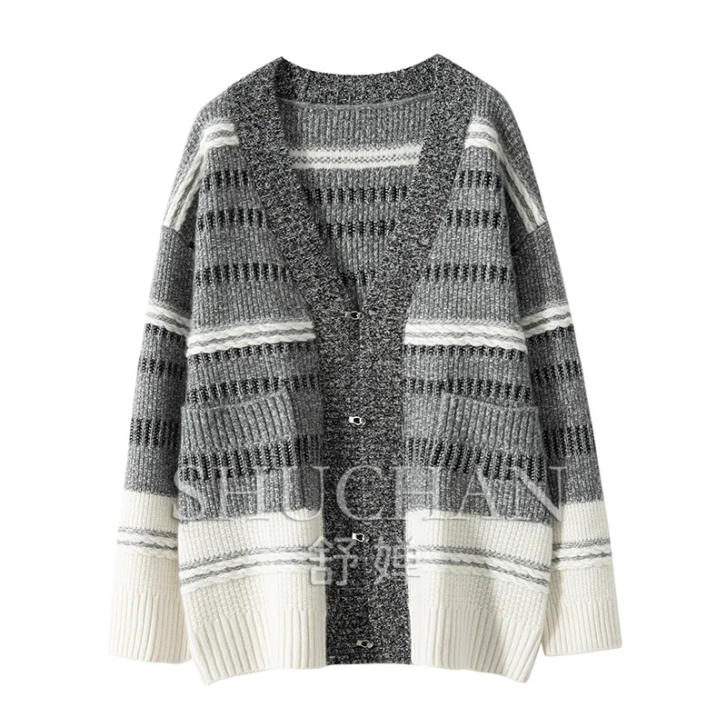 100% cashmere winter thick warm cardigan mujer casacos femininos inverno cardigã feminino korean fashion
100% cashmere winter thick warm cardigan mujer casacos femininos inverno cardigã feminino korean fashion