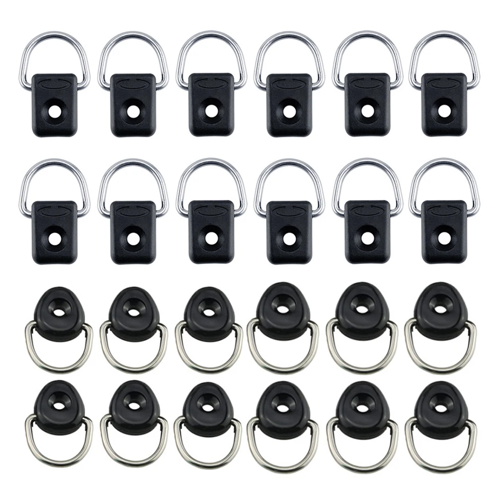 12 Pack For Kayak D-Ring Tie Down Loops for Boat Deck Fitting Without Bolts Nylon and Stainless Steel Construction
12 Pack For Kayak D-Ring Tie Down Loops for Boat Deck Fitting Without Bolts Nylon and Stainless Steel Construction