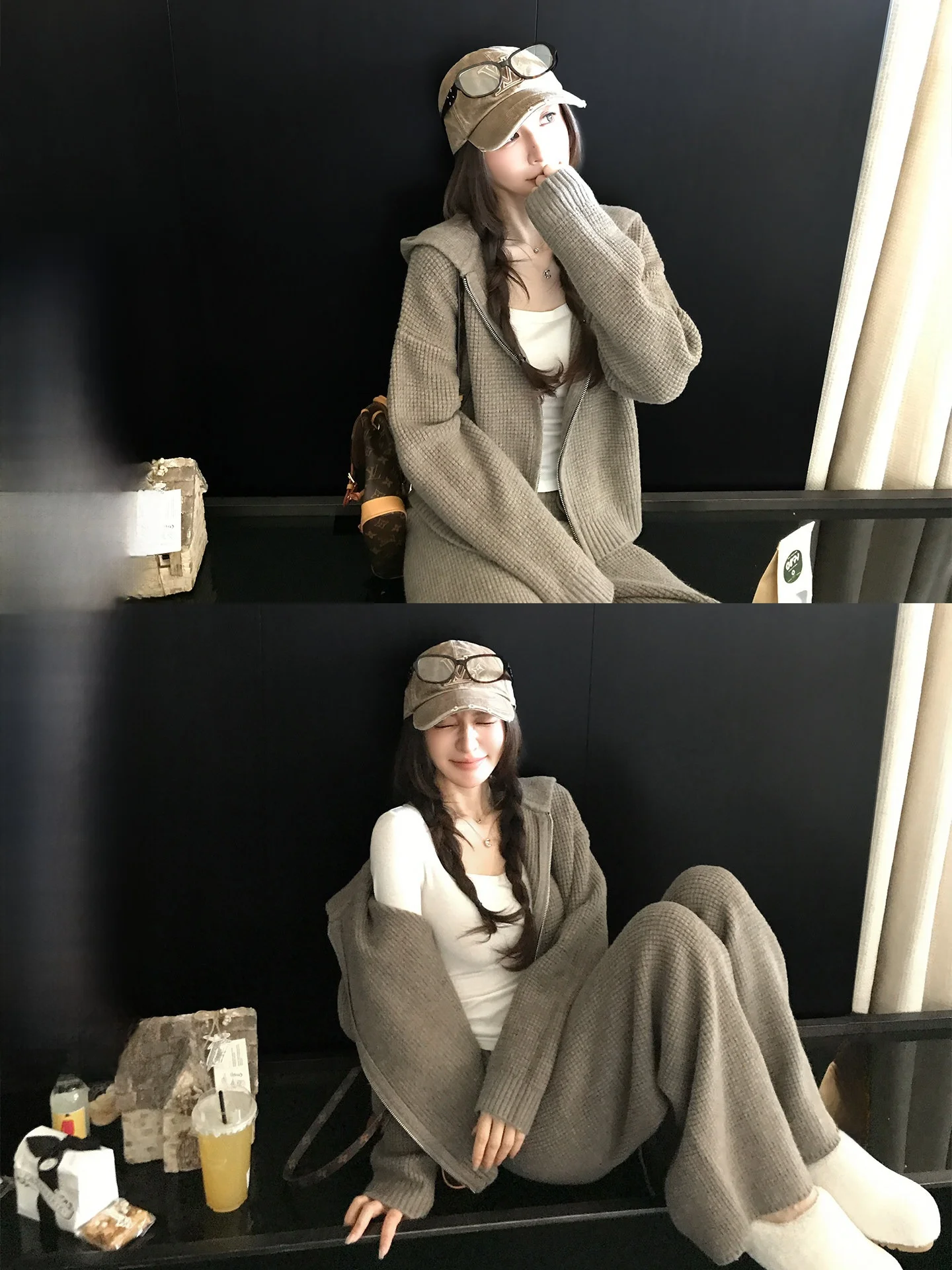 Skk Store Cozy Wool Camere Casual Set Relaxing Striped Knitwear Cardigan Pants Soft Polyester Fiber Daily Wear Ladies
Skk Store Cozy Wool Camere Casual Set Relaxing Striped Knitwear Cardigan Pants Soft Polyester Fiber Daily Wear Ladies