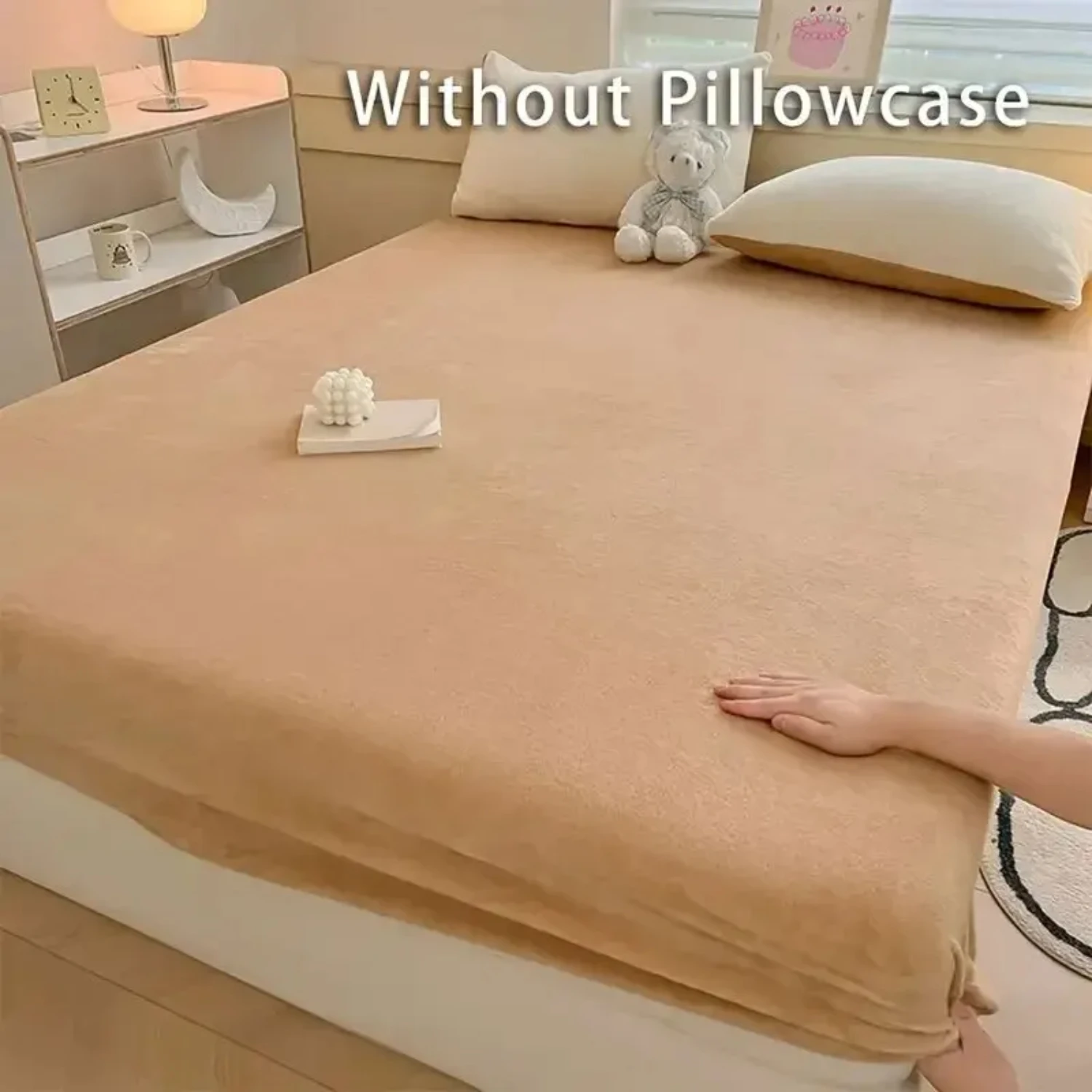 1pc Milk Velvet Fitted Sheet, Soft Comfortable Fleece Bed Cover, Autumn And Winter Warm Mattress Protection Cover, With Deep
1pc Milk Velvet Fitted Sheet, Soft Comfortable Fleece Bed Cover, Autumn And Winter Warm Mattress Protection Cover, With Deep