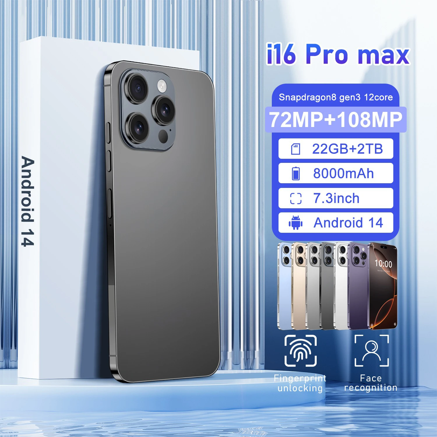 Глобальная версия 2025 года 5G 7.3HD Dual SIM Android 14 Разблокирована 8000 мАч 10 ядер
Глобальная версия 2025 года 5G 7.3HD Dual SIM Android 14 Разблокирована 8000 мАч 10 ядер