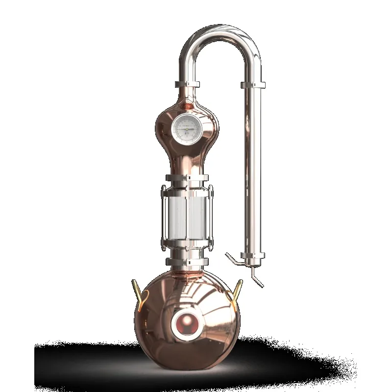Multifunctional pure copper essential oil hydrosol machine, extractor, brewing equipment, shochu still
Multifunctional pure copper essential oil hydrosol machine, extractor, brewing equipment, shochu still