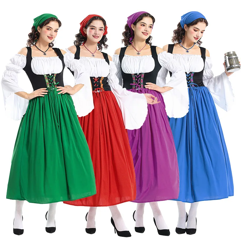 Women Traditional German Oktoberfest Beer Costume Beer Girl Beer Maid Uniform Bavarian Carnival Party Fancy Dress
Women Traditional German Oktoberfest Beer Costume Beer Girl Beer Maid Uniform Bavarian Carnival Party Fancy Dress