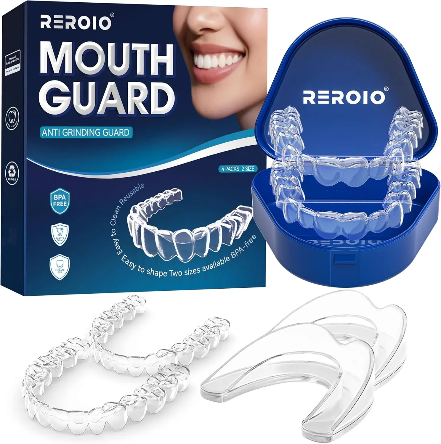 Anti Grinding Guard, Night Mouth Guard for Teeth Grinding, Reusable Adult Mouthguard, Perfect Fit
Anti Grinding Guard, Night Mouth Guard for Teeth Grinding, Reusable Adult Mouthguard, Perfect Fit