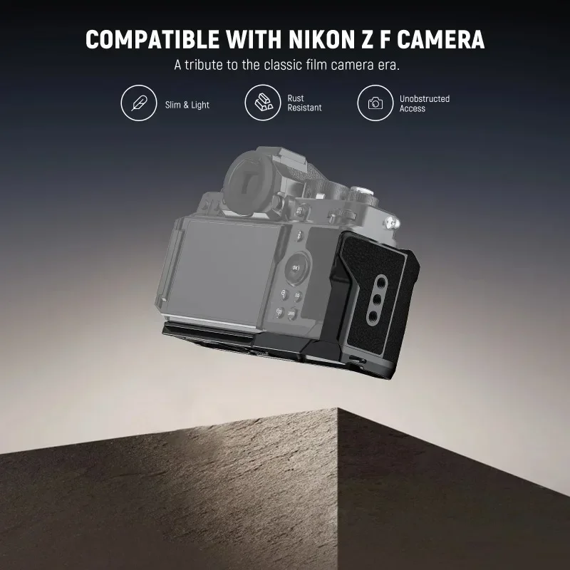 Zf Handgrip L Shape Leather Grip for Nikon Z f Retro Formfitting Thin Camera Mounting Baseplate with Built in Handle
Zf Handgrip L Shape Leather Grip for Nikon Z f Retro Formfitting Thin Camera Mounting Baseplate with Built in Handle