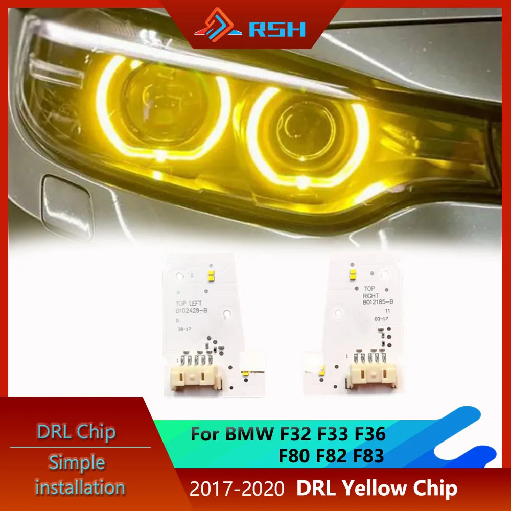 Yellow Angel Eyes DRL Chip For BMW F80 M3 LCI F32 F82 M4 F33 F83 F36 2018-2020 Daylight LED Headlight Light Source Module
Yellow Angel Eyes DRL Chip For BMW F80 M3 LCI F32 F82 M4 F33 F83 F36 2018-2020 Daylight LED Headlight Light Source Module