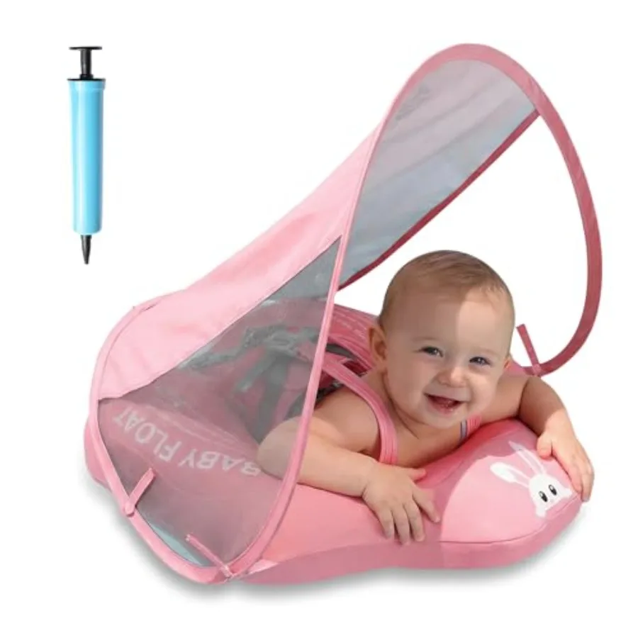 Baby Pool Float with Canopy UPF50+ Sun Protection, Soft Fabric-Covered Baby Floats with Safety Seat, No Flip Over Baby floatie
Baby Pool Float with Canopy UPF50+ Sun Protection, Soft Fabric-Covered Baby Floats with Safety Seat, No Flip Over Baby floatie