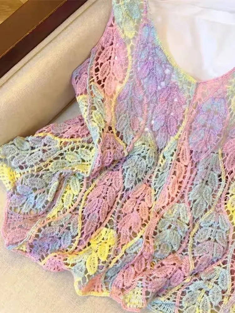 Retro Color Blo Lace Knitted Chiffon Top Hollow out Loose Fit Slimming Sun Protection Layering Commute Sle V-ne Casual ...
Retro Color Blo Lace Knitted Chiffon Top Hollow out Loose Fit Slimming Sun Protection Layering Commute Sle V-ne Casual ...