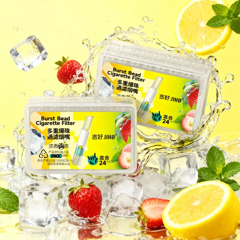 Assorted Mixed Fruit Built-in Burst Bead Filters, 24+8PCS Combo Disposable Smoking Tips for daily use
Assorted Mixed Fruit Built-in Burst Bead Filters, 24+8PCS Combo Disposable Smoking Tips for daily use