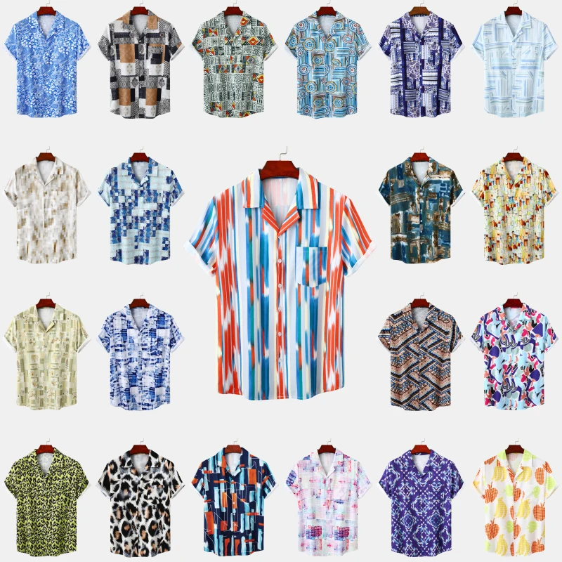 Hawaii Beach Sle Cuba Collar Ice Silk Digital Print Men's ort Sve Floral irt Loose Fit Youthful ular All Seasons
Hawaii Beach Sle Cuba Collar Ice Silk Digital Print Men's ort Sve Floral irt Loose Fit Youthful ular All Seasons