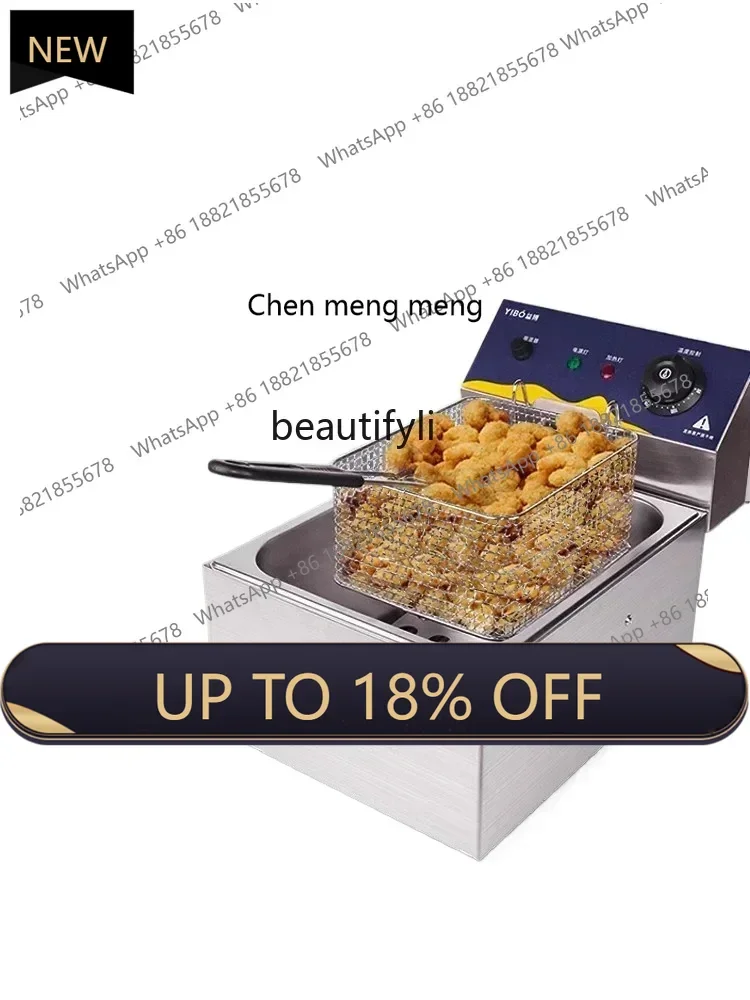 Z189 A06 Deep-Fried Pot Commercial Single and Double Cylinder Deep Frying Pan Fryer Equipment Stall Donut Fryer Gas Electric Fry
Z189 A06 Deep-Fried Pot Commercial Single and Double Cylinder Deep Frying Pan Fryer Equipment Stall Donut Fryer Gas Electric Fry