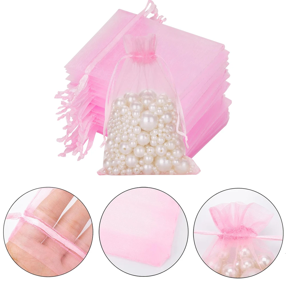 50pcs 7x9/9x12/10x15cm Pink Organza Drawstring Pouches Jewelry Packaging Wedding Party Small Gifts Bags Storage Accessories
50pcs 7x9/9x12/10x15cm Pink Organza Drawstring Pouches Jewelry Packaging Wedding Party Small Gifts Bags Storage Accessories