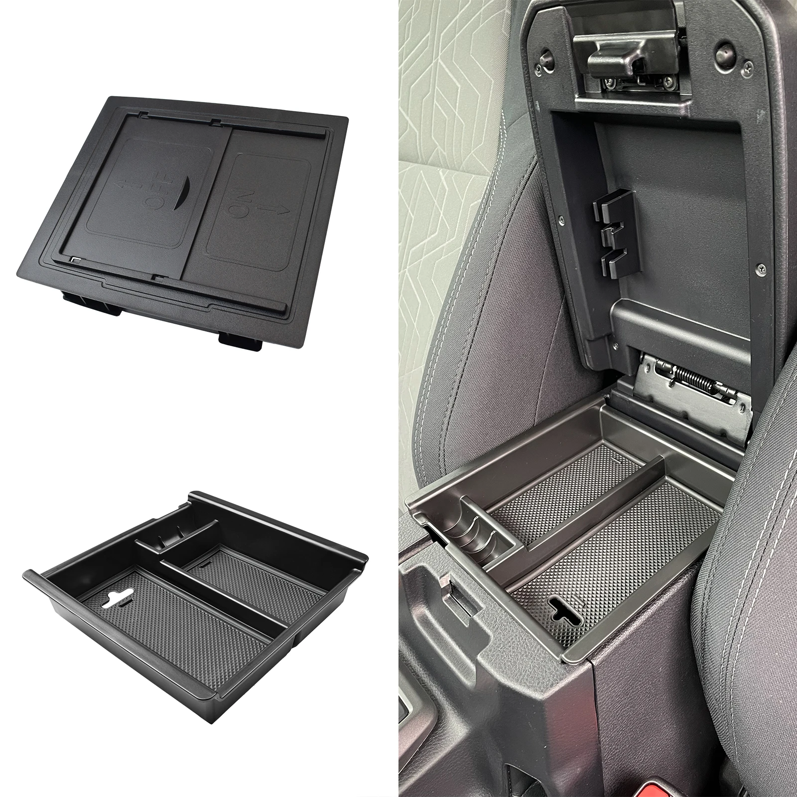 Center Console Organizer Tray for Toyota Tacoma 2016 2017 2018 2019 2020 2021 2022 2023 Armrest Storage Box ABS Car Accessories
Center Console Organizer Tray for Toyota Tacoma 2016 2017 2018 2019 2020 2021 2022 2023 Armrest Storage Box ABS Car Accessories