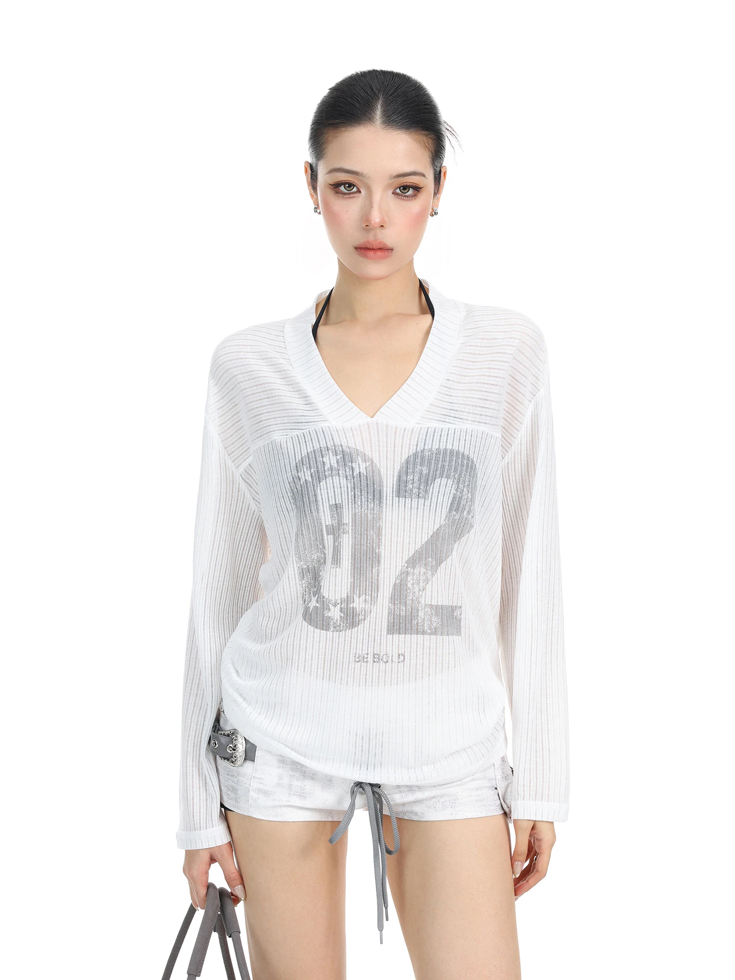 Sweet Cool Letter Print Breathable Long Sleeve T-Shirt Cover up Women Summer Spicy Loose Slimming Sun Protection Fashionable ...
Sweet Cool Letter Print Breathable Long Sleeve T-Shirt Cover up Women Summer Spicy Loose Slimming Sun Protection Fashionable ...