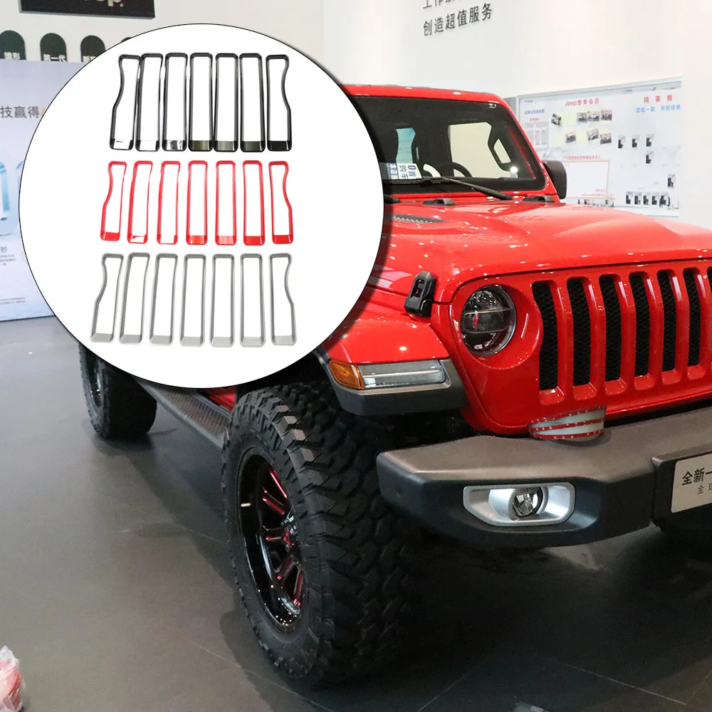 Lantsun JL1010 7PCS Car Exterior ABS Centre Mesh Trim Ring Front Grille Middle Mesh Decorative Cover for Jeep for Wrangler JL
Lantsun JL1010 7PCS Car Exterior ABS Centre Mesh Trim Ring Front Grille Middle Mesh Decorative Cover for Jeep for Wrangler JL