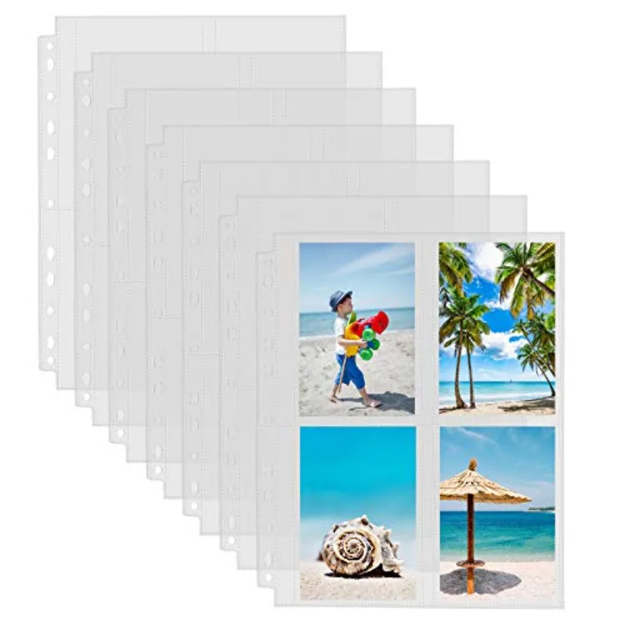 Pack Photo Sleeves for 3 Ring Binder 240 Pictures,3.5x5, Heavy Duty Plastic Page Protectors, Clear Binder Postcard Sleeves, Arc
Pack Photo Sleeves for 3 Ring Binder 240 Pictures,3.5x5, Heavy Duty Plastic Page Protectors, Clear Binder Postcard Sleeves, Arc