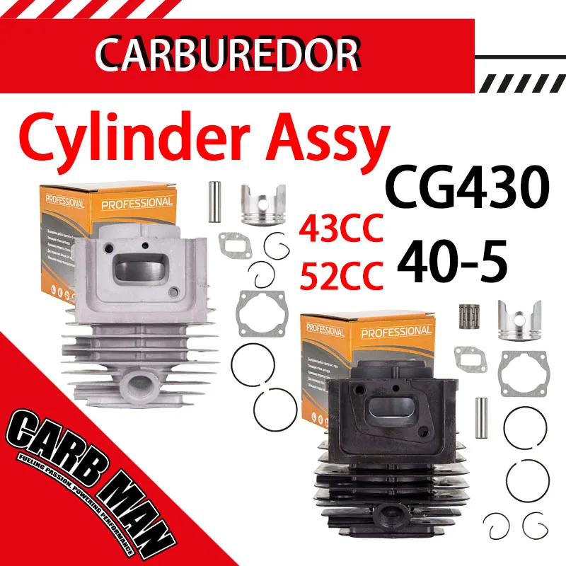 Lawn Mower Cylinder Piston Assy Ring Pin Clip Rebuild Needle Bearing For 40-5 CG430 BC520 BC430 CG520 43cc 49cc 50cc 52cc Engine
Lawn Mower Cylinder Piston Assy Ring Pin Clip Rebuild Needle Bearing For 40-5 CG430 BC520 BC430 CG520 43cc 49cc 50cc 52cc Engine