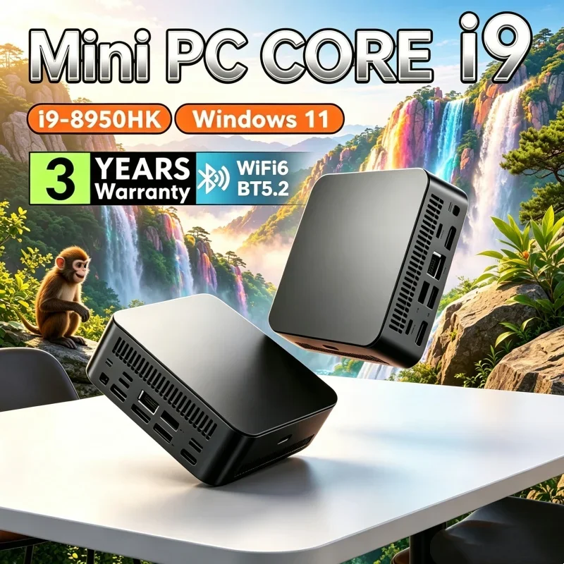 2026 Rutilant Pocketable MINI PC Windows 11 Pro Core I9 8950HK RAM 1TB SSD WIFI 6 BT5.2 4K HD Radiant Multimedia Gaming Office
2026 Rutilant Pocketable MINI PC Windows 11 Pro Core I9 8950HK RAM 1TB SSD WIFI 6 BT5.2 4K HD Radiant Multimedia Gaming Office