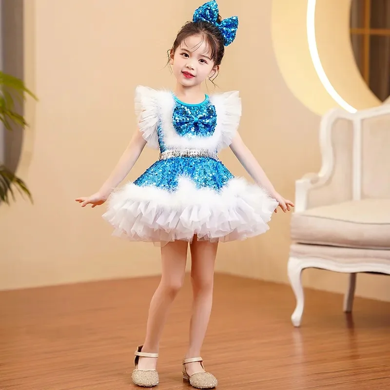 Children's Performance Clothes Tutu Skirt Girls New Sequined Gauze Skirt Kindergarten Dance Princess Skirt Performance Clothes
Children's Performance Clothes Tutu Skirt Girls New Sequined Gauze Skirt Kindergarten Dance Princess Skirt Performance Clothes