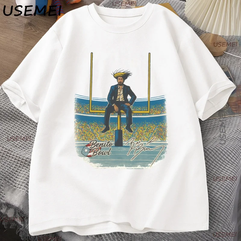 Vintage Benito Bowl T Shirt Football Bad Bunny Super Bowl T-Shirt Round Neck Man Clothing Cotton Short Sleeve Streetwear Tees
Vintage Benito Bowl T Shirt Football Bad Bunny Super Bowl T-Shirt Round Neck Man Clothing Cotton Short Sleeve Streetwear Tees