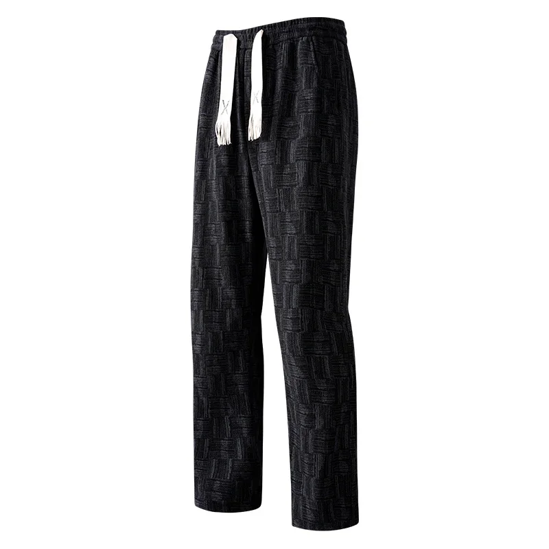 Summer American Retro Casual Pants Men's Spring and Autumn Loose Straight Leg Knitted Pants High Street Wide Leg Sports Pants
Summer American Retro Casual Pants Men's Spring and Autumn Loose Straight Leg Knitted Pants High Street Wide Leg Sports Pants