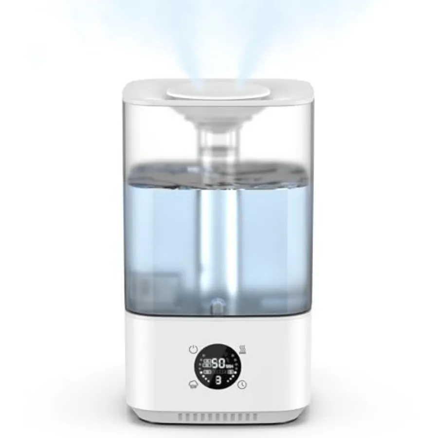 6L Humidifier for Bedroom Large Room Home, 800ft² Wide Coverage, 26dB Quiet, Easy Top Fill, Quickly and Evenly Humidify, Real-T
6L Humidifier for Bedroom Large Room Home, 800ft² Wide Coverage, 26dB Quiet, Easy Top Fill, Quickly and Evenly Humidify, Real-T