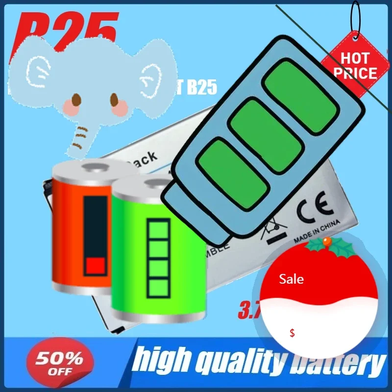 3.7V 1300mAh 4.81Wh B25 Replacement Li-Ion Bateria for Caterpillar B25 CAT B25 Smartphone Batteria
3.7V 1300mAh 4.81Wh B25 Replacement Li-Ion Bateria for Caterpillar B25 CAT B25 Smartphone Batteria