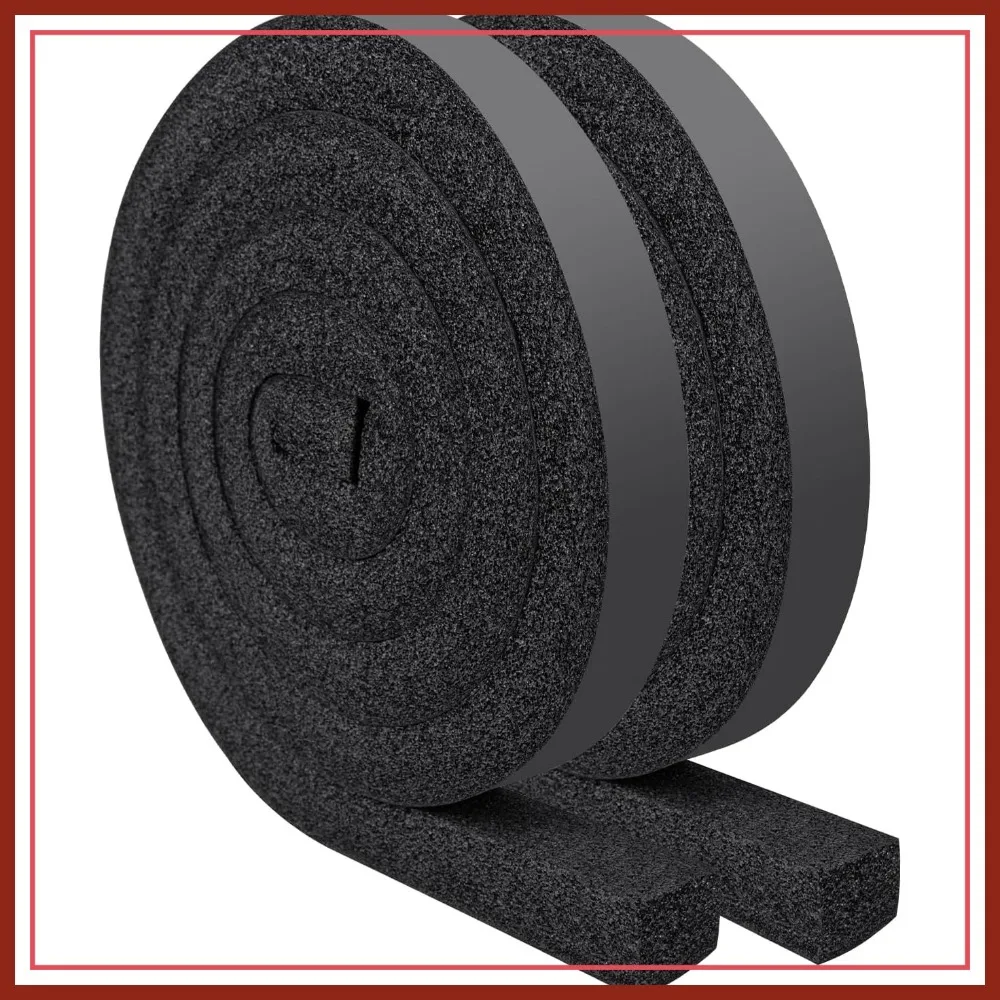AC Window Seal Kit - High Resilience Foam Weather Stripping, Noise Reducing, Air Leak Proof, 13Ft Long (6.5Ft x 2 Rolls), Black
AC Window Seal Kit - High Resilience Foam Weather Stripping, Noise Reducing, Air Leak Proof, 13Ft Long (6.5Ft x 2 Rolls), Black